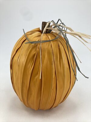 Pumpkin Corn Husk Straw Orange Fall Autumn 6.5