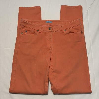 J. McLaughlin Women's 6 Lexi Jeans Mid Rise Slim Ankle Stretch Denim Orange-image