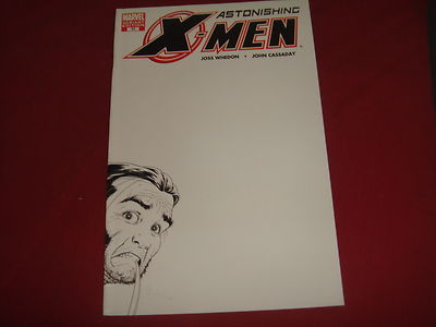 ASTONISHING X-MEN #17 Joss Whedon Cassaday Sketch Variant Cover Marvel Comics NM-image