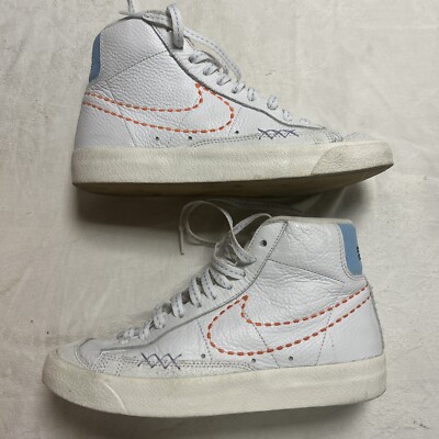 Nike W Blazer Mid ‘77 White/Orange Lilac MulitColor DX2350-100 Women's 7.5 Shoes-image