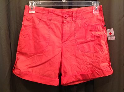 JUST BE...ORANGE  BERMUDA SHORTS Jr. Women's SIZE MEDIUM-image