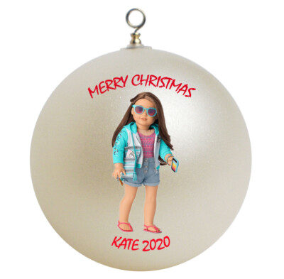 Personalized American Girl Joss Christmas Ornament-image