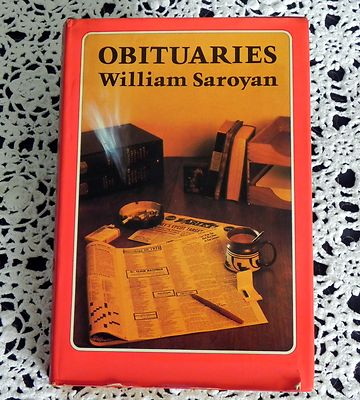 Obituaries by William Saroyan SIGNED 1st Edition - Scarce Signed Edition HC-image