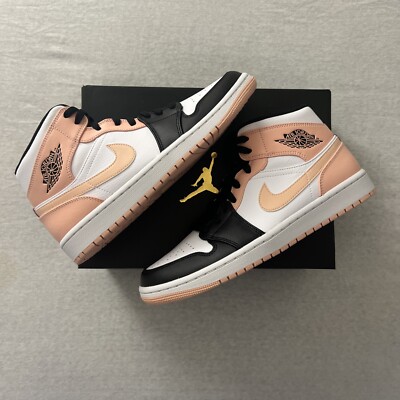 Jordan 1 Mid Arctic Orange Black Toe (Size 9) 554724-133 | BRAND NEW | FAST SHI-image