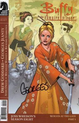 signed JEANTY 1:4 variant BUFFY the VAMPIRE SLAYER 12 season 8 joss whedon COMIC-image