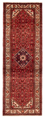 Vintage Hand-knotted Runner Rug 3'3