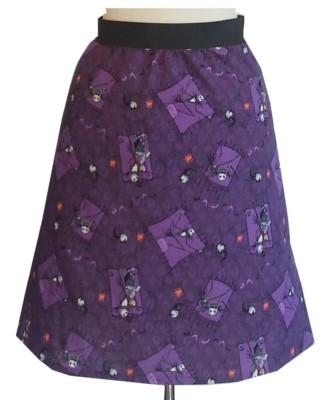 Nightmare Before Christmas Jack & Sally Zero Purple Skirt Graveyard Customized-image