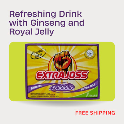 EXTRA JOSS HALAL GRAPE FLAVOR WITH GINSENG AND ROYAL JELLY 10 BOXES (60 SACHETS)-image