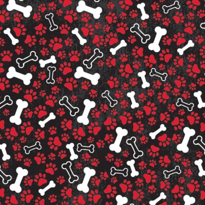 Carolina Creative Bandanna (Bones & Paws) Dog Animal Print 22