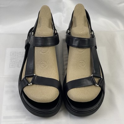 Women's Joss Sport Strap Sandals - A New Day - Black Size 11-image