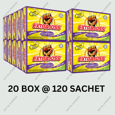120 Sachet Extra Joss Grape Flavour Sugar Free Energy Drink Powder FREE SHIPPING-image