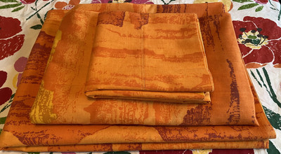 Vintage Marlborough Twin Bed Sheet Set Mesa Desert Canyon Sunset Western-image