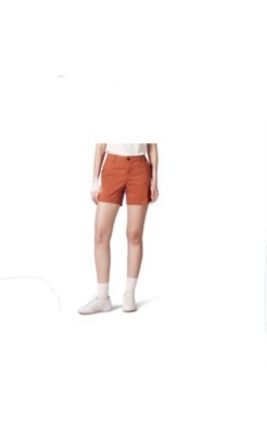 Amazon Essentials Women's Mid-Rise Slim-Fit 5 Inch Inseam Khaki Short NWT-image