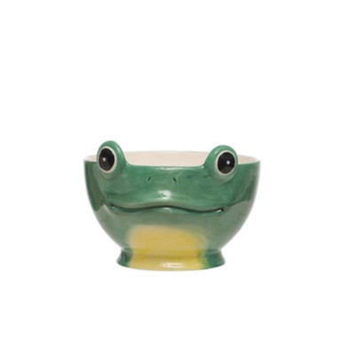 Creative Co-op Frog Ceramic Animal Shaped Bowl-image