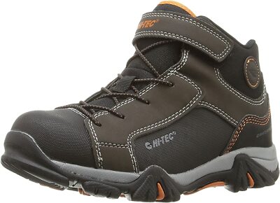 Hi-Tec Trail Ox Mid Waterproof Children Size J12 Chocolate/Black/Orange (31497)-image