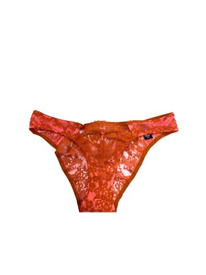  Victoria's Secret Dream Angels Orange Lace Panty Size S/P-image