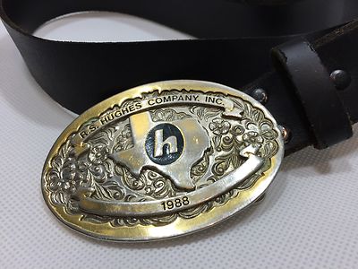 Vintage Texas Belt Buckle mens creative castings R.S. Hughes Company 1988-image