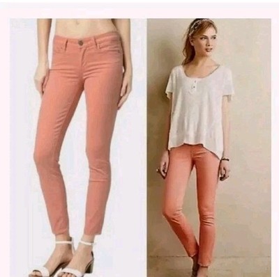 PAIGE DENIM Jeans - Size 28 Verdugo Ankle Coral Desert Sun 5-Pocket -image
