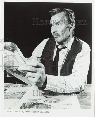 1969 Press Photo Actor Barry Sullivan - kfp09439-image