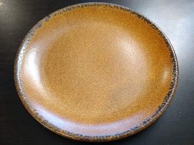 VTG McCoy Pottery Canyon Mesa Replacement Coupe Edge Dinner Plate 10.25” -image