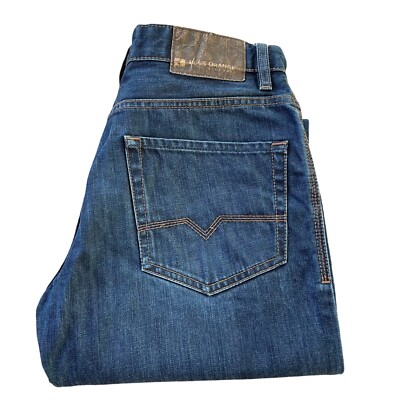 HUGO BOSS Jeans Orange 31 Blue Regular Straight Denim Pure W32 L32-image