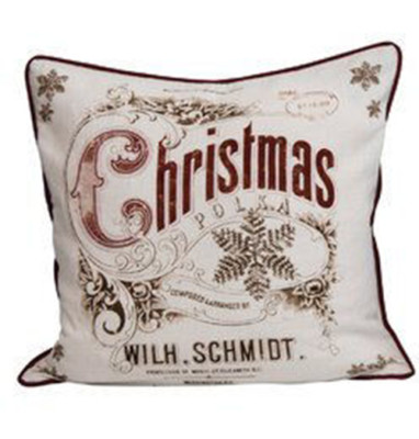 Creative Co-op -  Christmas Polka Cotton & Burlap 24
