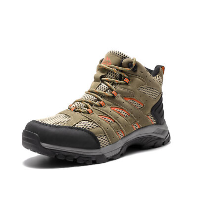 Women's Waterproof Hiking Boots Outdoor Mid Lightweight Boots Shoes-Wide Size-image