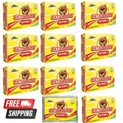 EXTRA JOSS Active Flavour 10 Box (60 Sachets) Energy Drink Powder Boost Stamina-image