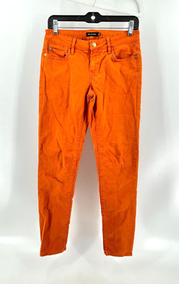 Mossimo Dutti Women's Orange Low Rise Skinny Denim Jeans Size 26x29-image