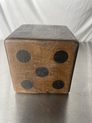 Creative Co-Op DA0725 Hand Carved Mango Wood Dice - Brown-image