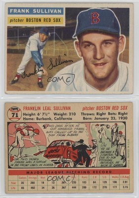 1956 Topps Frank Sullivan (White Back) #71-image