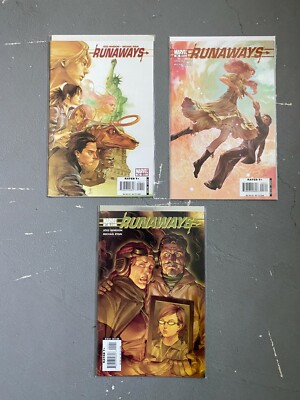 Lot of 3 Runaways Marvel Comics Joss Whedon Michael Ryan 25 28 29-image