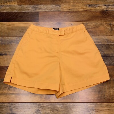 Adidas Stretch Short Womens 6 Orange Chino Athletic Mid Rise-image