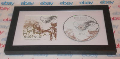 JOSS STONE SIGNED & FRAMED WATER FOR YOUR SOUL CD AWESOME DISPLAY AUTOGRAPH COA-image