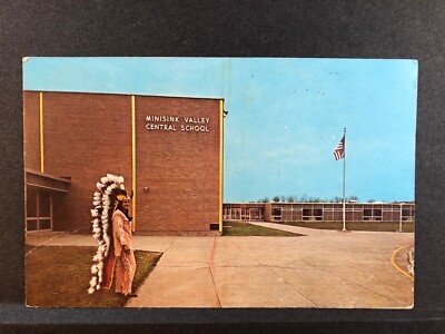 Minishink Valley Central School Orange Co NY Mid-Hudson Valley Vtg Postcard-image