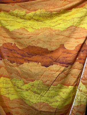 Marlborough Fitted FULL Double Sheet + 2 Pillowcases Mesa Desert Canyon Sunset-image