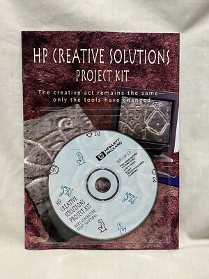 HP Creative Solutions Project Kit Software CD & Booklet for Windows, 1997 Sealed-image