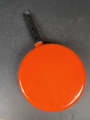 Mid Century Enamel Cookware Orange -image