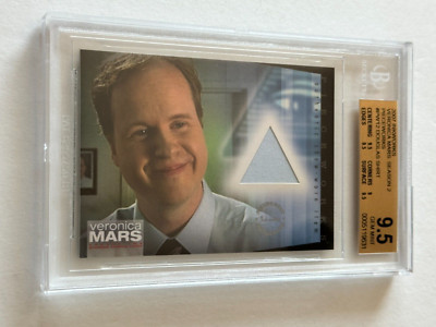 2006 Inkworks VERONICA MARS Joss Whedon COSTUME Screen Used Wardrobe BGS 9.5 Gem-image