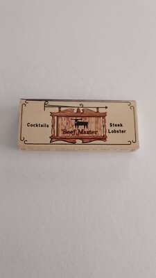 Matchbook matchbox Beef Master Cocktails Steak Costa Mesa Torrance CA       C1-image