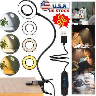 Lampara Led Para Escritorio De Uñas Para Mesa Maquillaje Lectura Estudiar Luz US-image
