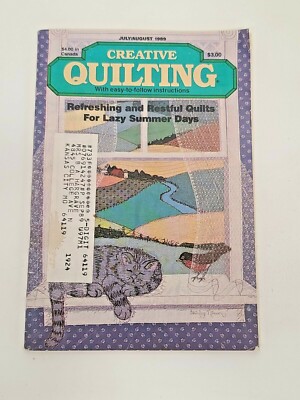 Creative Quilting July August 1989 Vtg 80s Quilts for Lazy Summer Days Patriotic-image