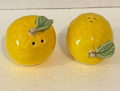 Creative Co-Op Lemon Salt & Pepper Shaker Set-image