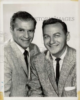 1960 Press Photo Johnny Wayne and Frank Shuster of 