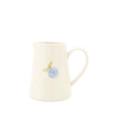 Creative Co-op Blueberry Stoneware Hand Painted Creamer-image