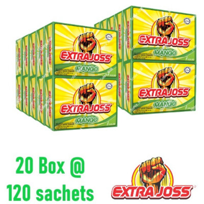 120 Sachet EXTRA JOSS Mango Flavoured Sugar Free Fast Energy Drink FREE SHIPPING-image