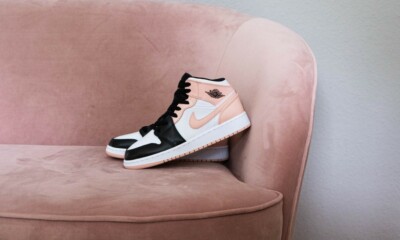 Nike Air Jordan 1 Mid Arctic Atmosphere High Low 554725 133 Women Sz 6.5 GS 5Y-image