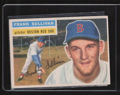1956 Topps #71 Frank Sullivan Red Sox PR/VG White Back-image