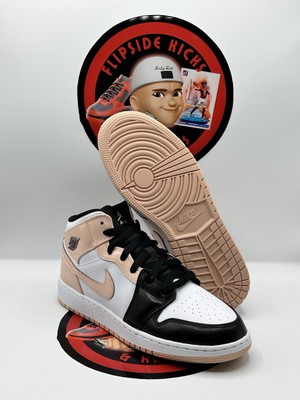 Jordan 1 Mid - Arctic Orange Black Toe - GS 7Y-image