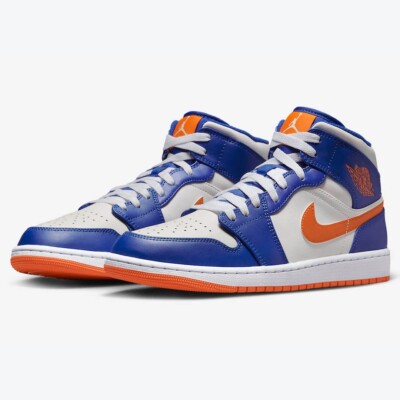 Jordan 1 Mid Knicks 2023 - Size 3.5 Brand New w/Box - NO LID!-image
